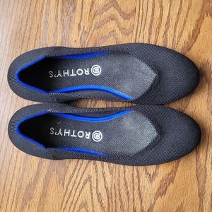 Rothy's Round Toe Black Flats